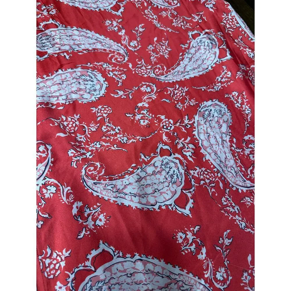 Western Y2K Coquette Babydoll Top Skirt Set Women Small Lace Paisley Boho Silky - Picture 12 of 16